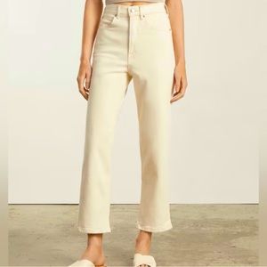 Everlane The Way High Jean in cream